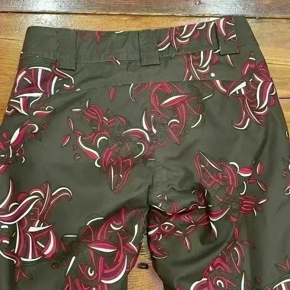 Lole Ski Snow Winter waterproof Brown and Red Pants size medium - Picture 10 of 10